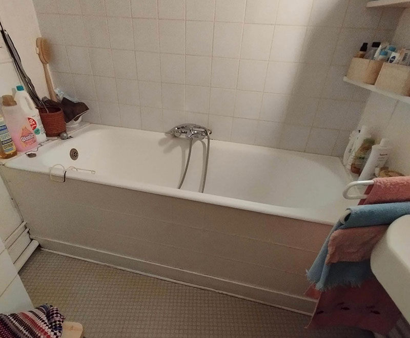 Jean-Pierre Poise porte baignoire Avant Jean-Pierre Poise porte baignoire Avant