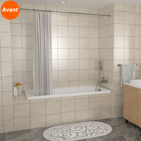 Baignoire avant travaux